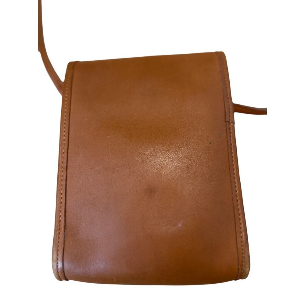 Vintage Coach Leather Crossbody Scooter Bag Tan RARE - Picture 9 of 14